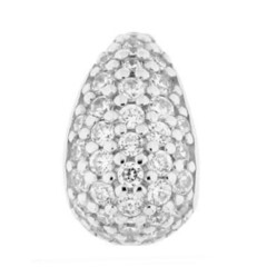 Weißer Topas-Silberanhänger