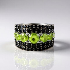 Anello in argento con Peridoto