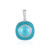 Sleeping Beauty Turquoise Silver Pendant