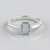 Anello in argento con Acquamarina Brasiliana