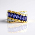 Anello in argento con Tanzanite (Gems en Vogue)