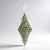 Ciondolo placcato in platino con Diamante Fancy