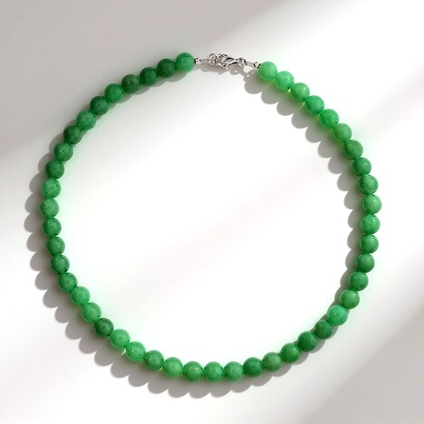 Collier en argent et Aventurine verte