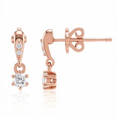 IF (D) Diamant-Goldohrringe (Annette)