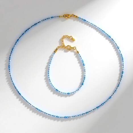 Parure in argento con Acquamarina Brasiliana