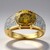 Anello in oro con Sfalerite Bulgara (Mark Kaufman)