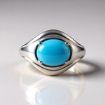 Anello in argento con Turchese Sleeping Beauty (Faszination Türkis)