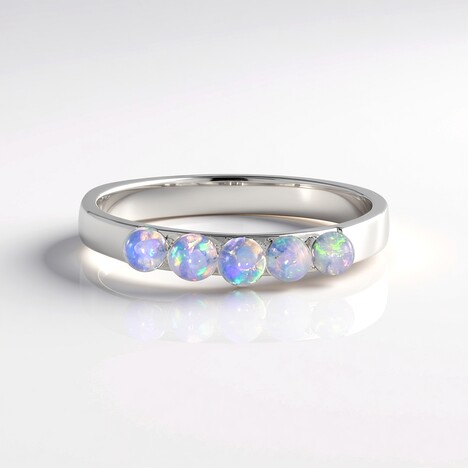 Anello in argento con Opale di Welo (de Melo Essence)