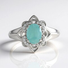 Anello in argento con Grandidierite