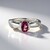 Anello in argento con Granato Malaya