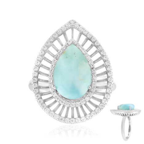 Larimar-Silberring (MONOSONO COLLECTION)