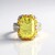 Anello in argento con Quarzo Ouro Verde (Gems en Vogue)