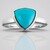 Anello in argento con Turchese Sleeping Beauty