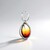Ciondolo in argento con Ambra Sunrise Baltica (dagen)