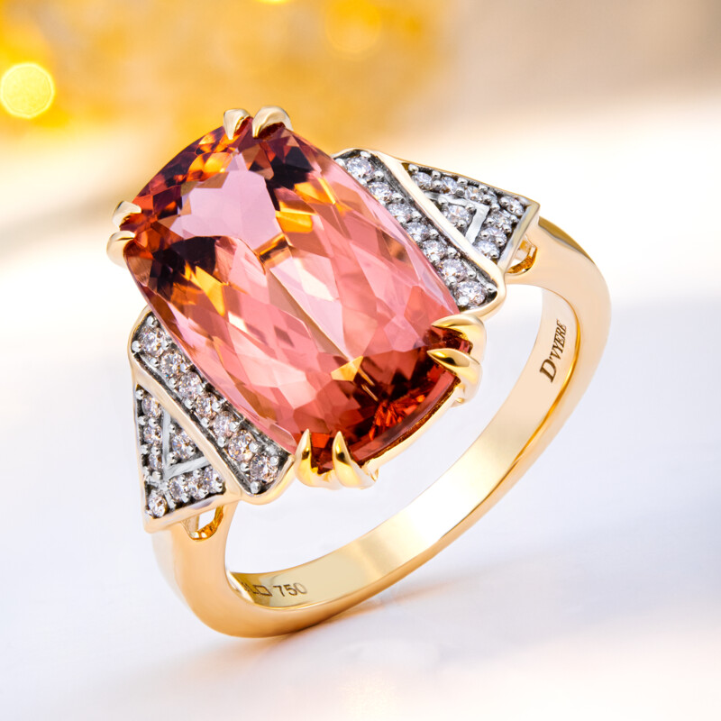 18K Congo Neon Tourmaline Gold Ring (D'vyere)