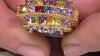 Anillo en plata con Zafiro rojo (Gems en Vogue)