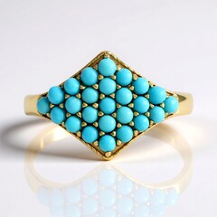 Anello in argento con Turchese Sleeping Beauty (Faszination Türkis)