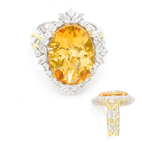 Anillo en plata con Citrino (Gems en Vogue)