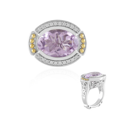 Lavendel-Amethyst-Silberring (Dallas Prince Designs)