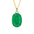 Pit D8 Emerald Silver Necklace (Gems en Vogue)