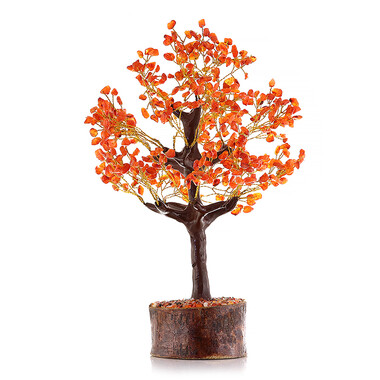 Albero in ottone con Corniola