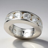 Anello in argento con Danburite