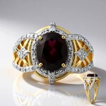 Anello in oro con Rodolite della Rift Valley (Rifkind 1894 Collection)