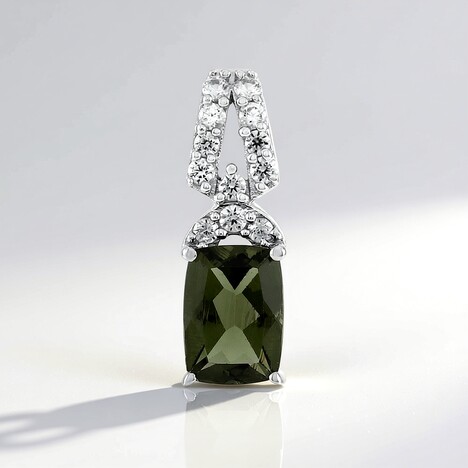 Ciondolo in argento con Moldavite