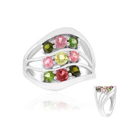 Anillo en plata con Turmalina rosa de Brasil (Pallanova)