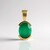 Ciondolo in argento con Onice Verde