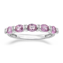 Pinkfarbener Saphir-Goldring (CIRARI)