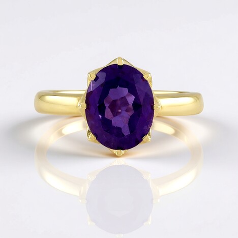 Anello in argento con Ametista