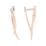 Zilveren oorbellen met zirkonen