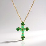 Collana in argento con Smeraldo Brasiliano