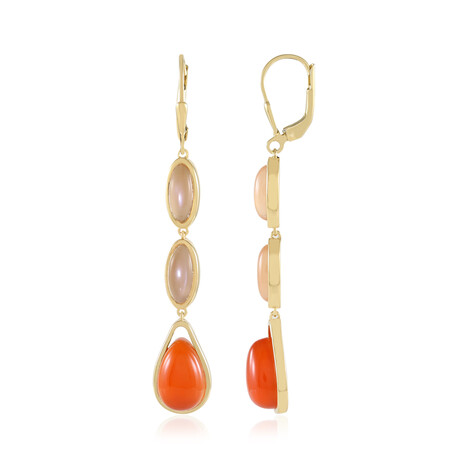 Carnelian Silver Earrings (KM by Juwelo)