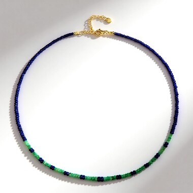 Zambian Emerald Silver Necklace