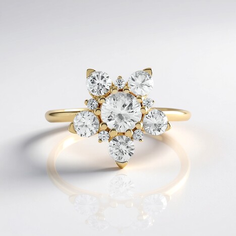 Anello in oro con Zircone