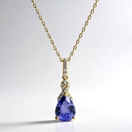Collier en or et Tanzanite AAA (CIRARI)