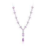 Collier en argent et Améthyste de Bolivie