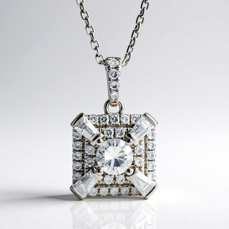 Collana in oro con Diamante SI2 (H) (CIRARI)