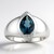 Anello in argento con Topazio Blu Londra (Pallanova)