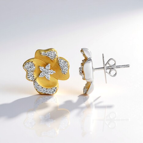 Orecchini in argento con Zircone (Dallas Prince Designs)