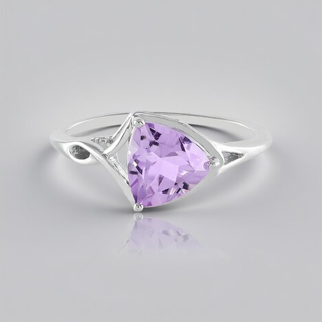 Anello in argento con Ametista Rose de France