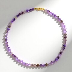Collana in argento con Ametista Zambiana