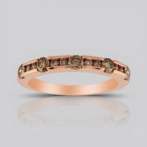 Anello in oro con Diamante Rose de France SI1 di Argyle (Annette)