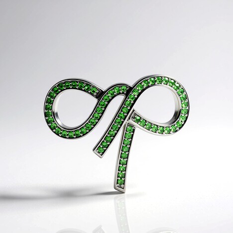 Ciondolo in argento con Tsavorite della Tanzania (MONOSONO COLLECTION)