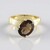 Anello in argento con Quarzo Fumè