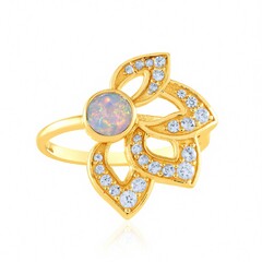 AAA-Welo-Opal-Silberring (de Melo Essence)