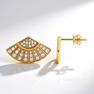 18K SI1 (G) Diamond Gold Earrings (Annette)