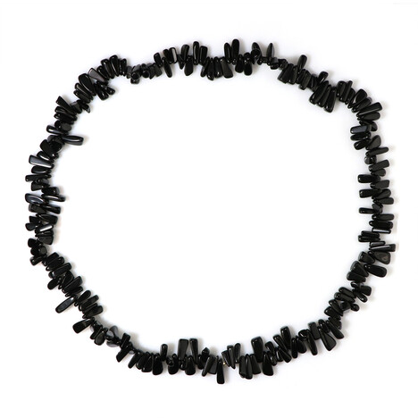 Obsidian-Silberhalskette